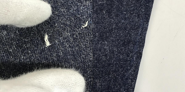 実際に弊社で買取させて頂いたLEVIS/リーバイス 501 刻印555 米国製 BIG E 不均等V ボタンフライ 501-0001/W30L40の画像 9枚目