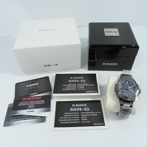 実際に弊社で買取させて頂いた【未使用】G-SHOCK/Gショック MR-G Bluetooth搭載 電波ソーラー フルメタル MRG-B1000B-1AJRの画像 8枚目