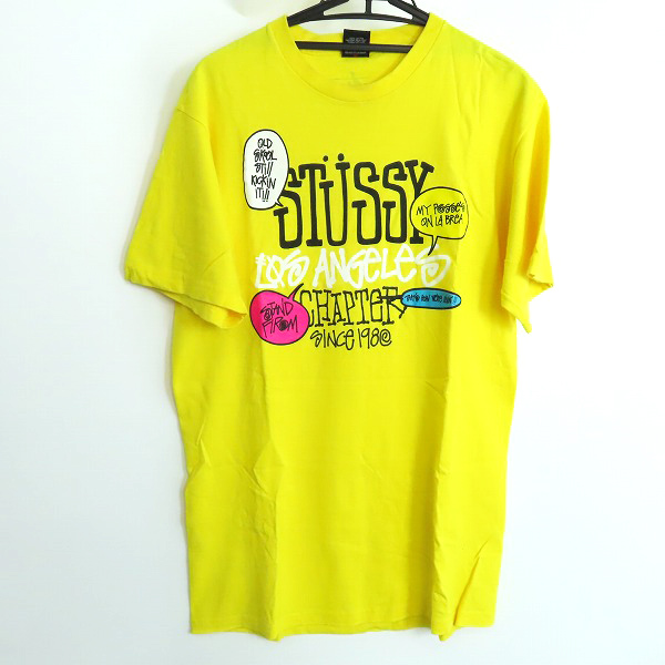 実際に弊社で買取させて頂いたSTUSSY/ステューシー プリント Tシャツ イエロー/Lの画像 0枚目