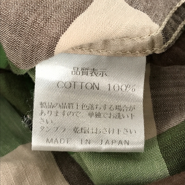 実際に弊社で買取させて頂いたTHE FLAT HEAD/フラットヘッド  コットン ブロックチェック 長袖シャツ/38の画像 4枚目