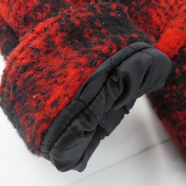 実際に弊社で買取させて頂いたCRIMIE/クライミー チェック柄 ウール/アルパカ混 ボアジャケット /Mの画像 7枚目