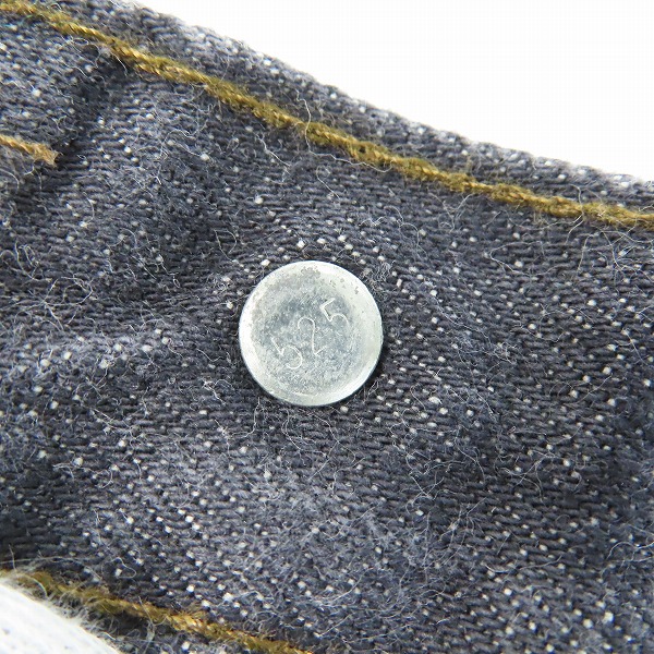 実際に弊社で買取させて頂いた【未使用】LEVIS/リーバイス 501 米国製 ボタン裏刻印525ブラックデニムパンツ 501-0658/W34L30の画像 3枚目