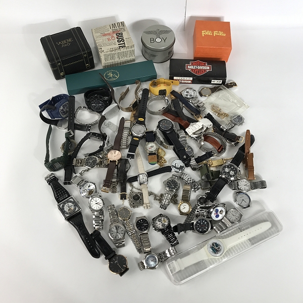 実際に弊社で買取させて頂いた【おまとめ/動作未確認】SWATCH/スウォッチ SEIKO/セイコー Daniel Wellington/ダニエルウェリントン 他 腕時計