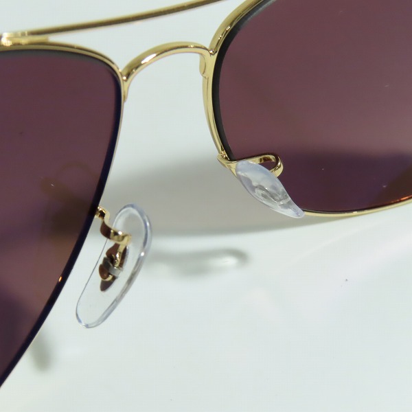 実際に弊社で買取させて頂いたRay-Ban/レイバン CHROMANCE/クロマンス ティアドロップ 偏光レンズ サングラス アイウェア RB3562の画像 4枚目