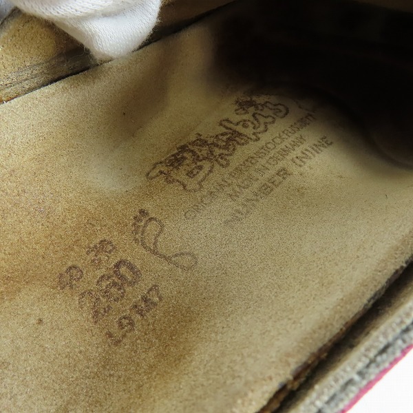 実際に弊社で買取させて頂いたNUMBER NINE × BIRKENSTOCK/ナンバーナイン × ビルケンシュトック 初期 ベロアサンダル 26の画像 5枚目