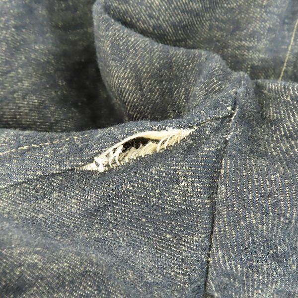 実際に弊社で買取させて頂いたC.P.COMPANY/シーピーカンパニー リネン/麻 テーラード ジャケット/52の画像 5枚目