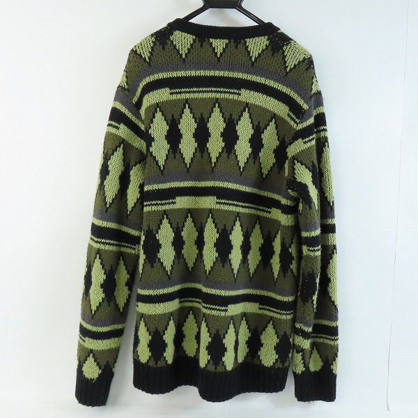 実際に弊社で買取させて頂いたFred Perry/フレッドペリー Chunky Jacquard Cardigan ジャガードカーディガン K3539/Lの画像 1枚目