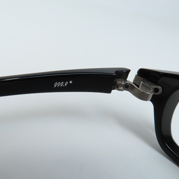 実際に弊社で買取させて頂いた999.9/フォーナインズ セル/メタル ダブルフロント 眼鏡/メガネ フレーム/アイウェア NP-50の画像 5枚目