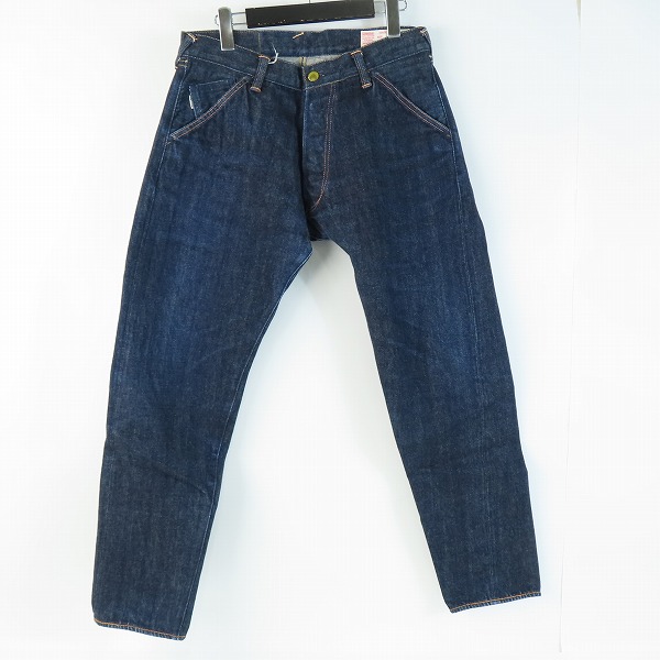 実際に弊社で買取させて頂いたEVISU/エヴィス 新恵美寿神頭 LOT.2121 レザーパッチ ボタンフライ デニムパンツ/34×34