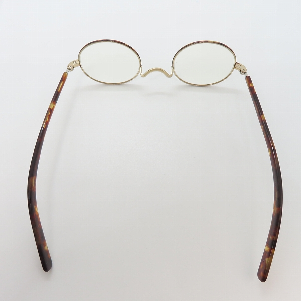 実際に弊社で買取させて頂いた金子眼鏡/カネコガンキョウ 恒眸作 T-245  度入り眼鏡/メガネフレーム アイウェアの画像 3枚目