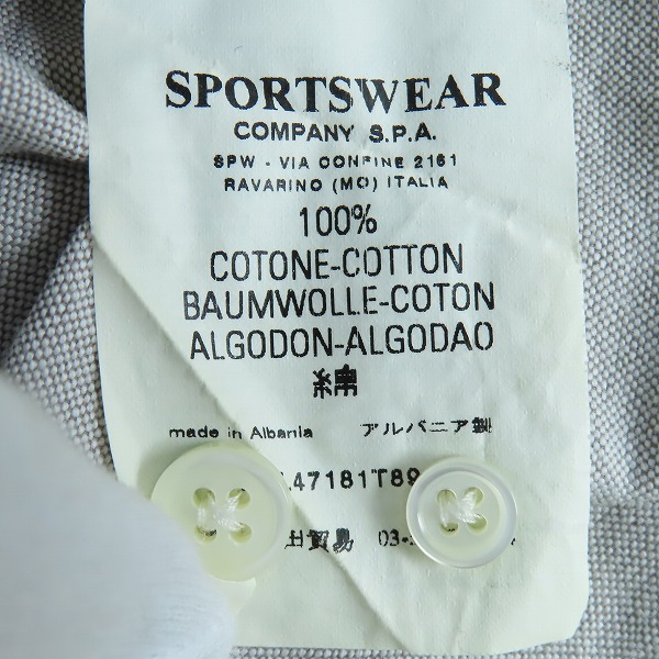実際に弊社で買取させて頂いた(1)C.P.COMPANY/シーピーカンパニー 長袖シャツ /40の画像 5枚目