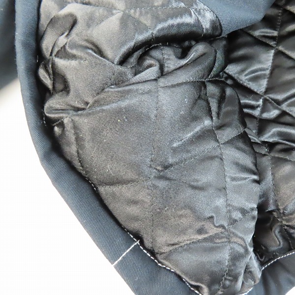 実際に弊社で買取させて頂いたSTUSSY/ステューシー  コットン 中綿 ダブルライダース ジャケット 115699/Lの画像 6枚目