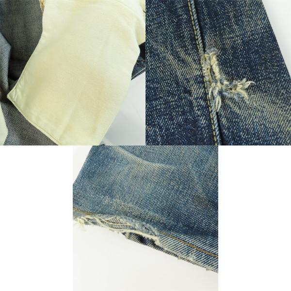 実際に弊社で買取させて頂いたDENIME/ドゥニーム XX セルビッチストレートデニム 革パッチ 502/32の画像 8枚目