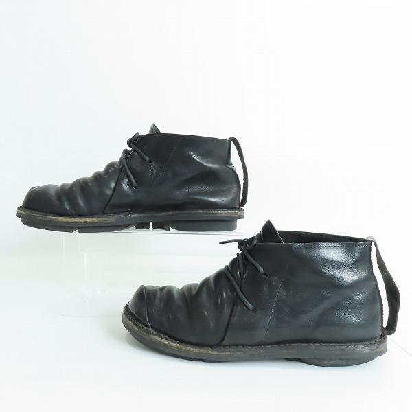 実際に弊社で買取させて頂いたtrippen/トリッペン SPACE 2ホール レザーチャッカブーツの画像 3枚目