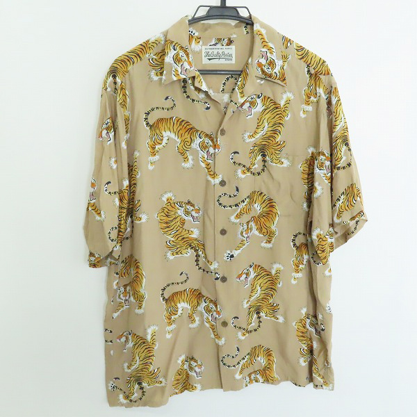 実際に弊社で買取させて頂いたWACKO MARIA/ワコマリア GUILTY PARTIES/ギルティパーティズ 虎 総柄 半袖シャツ/アロハシャツ/L