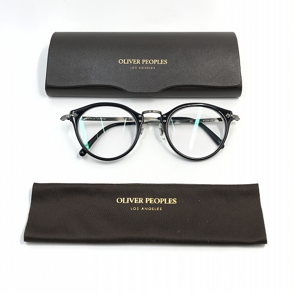 実際に弊社で買取させて頂いたOLIVER PEOPLES/オリバーピープルズ Limited Edition 雅 度入り メガネフレーム/アイウェア 505 BKPの画像 9枚目