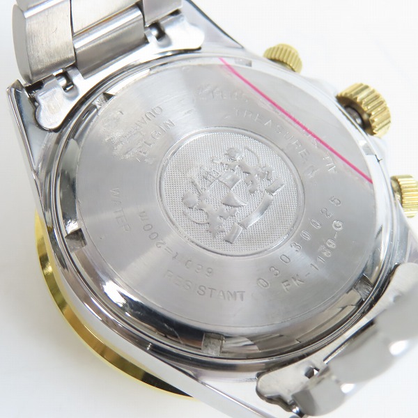 実際に弊社で買取させて頂いたELGIN/エルジン クォーツ アナログ腕時計 FK-1189-G 【動作未確認】の画像 4枚目