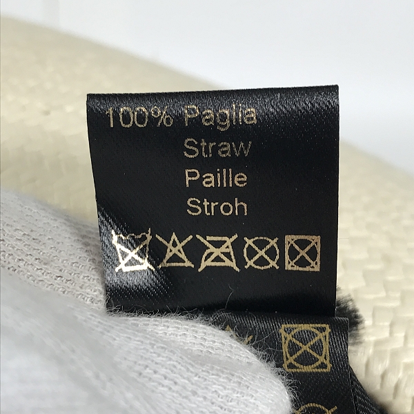 実際に弊社で買取させて頂いたBorsalino/ボルサリーノ 中折れ パナマハット ストローハット/57の画像 7枚目