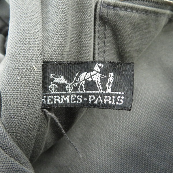 実際に弊社で買取させて頂いたHERMES/エルメス エールライン コットン トートバッグ/ハンドバッグの画像 6枚目