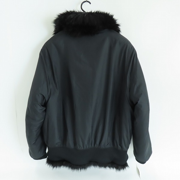 実際に弊社で買取させて頂いたNIKE×AMBUSH/ナイキ×アンブッシュ 18AW リバーシブルフェイクファーコートジャケット AQ9225-010/Lの画像 1枚目