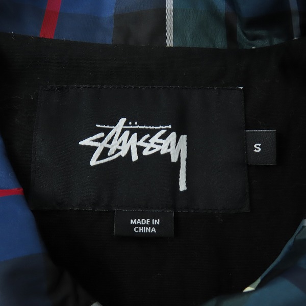 実際に弊社で買取させて頂いたSTUSSY/ステューシー チェック柄 ジャケット/ブルゾン Sの画像 2枚目