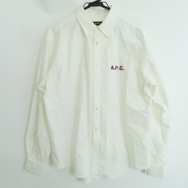 実際に弊社で買取させて頂いたA.P.C./アーペーセー カラーロゴ刺繍 長袖 シャツ/M