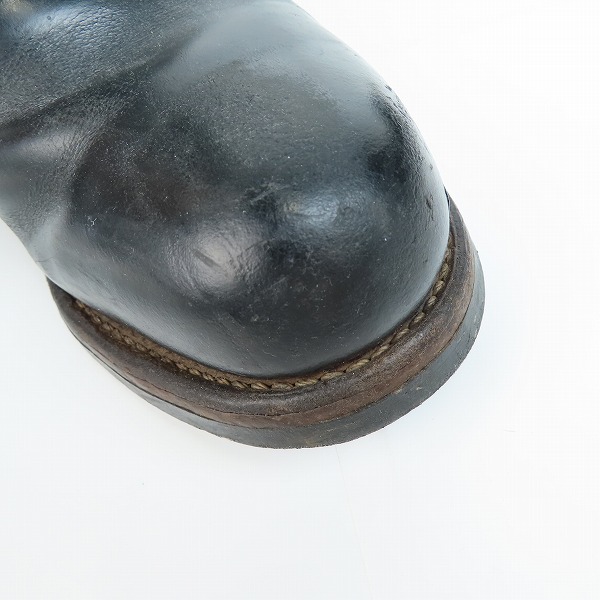 実際に弊社で買取させて頂いたRED WING/レッドウィング ショート エンジニアブーツ スチールトゥ ブラック 2976/7.5Dの画像 8枚目