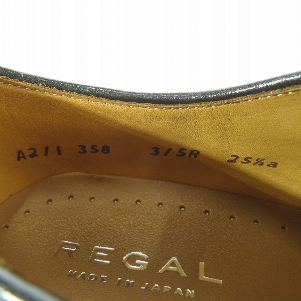 実際に弊社で買取させて頂いたREGAL/リーガル ストレートチップ レザーシューズ 315R /25.5の画像 5枚目