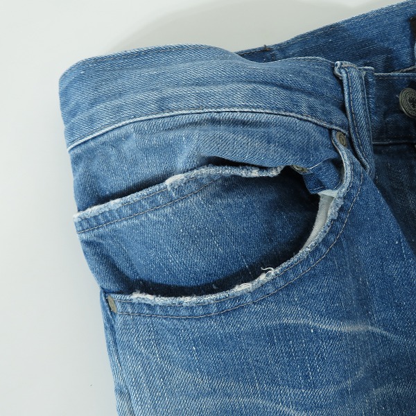 実際に弊社で買取させて頂いたWTAPS/ダブルタップス 16SS BLUES VERY SKINNY TRASH スキニー デニム パンツ 161MYDT-PTM05/Lの画像 8枚目