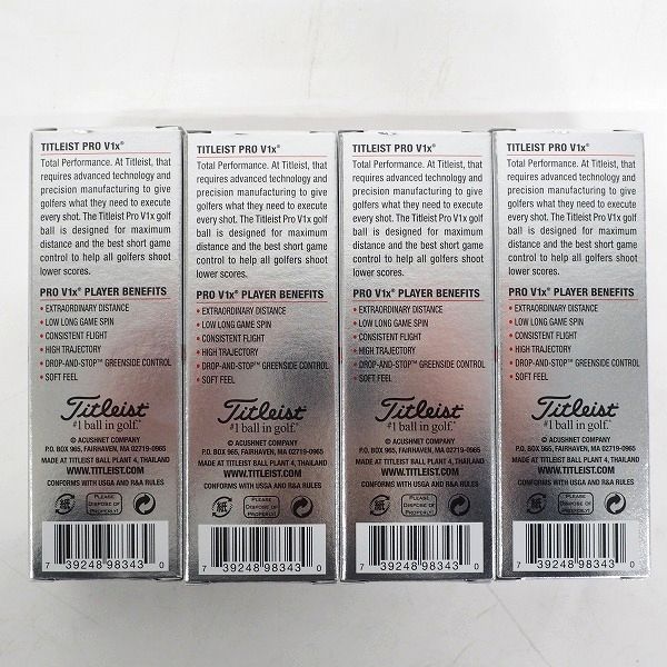 実際に弊社で買取させて頂いた 【未使用】Titleist/タイトリスト PRO V1x ゴルフボール ホワイト 1ダースの画像 3枚目