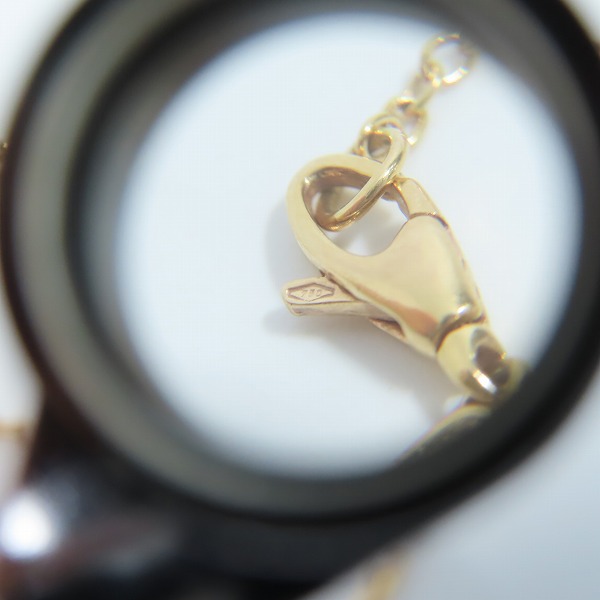 実際に弊社で買取させて頂いたGUCCI/グッチ AU750/K18 インターロッキングGブロッサム サークルネックレス 434553の画像 7枚目