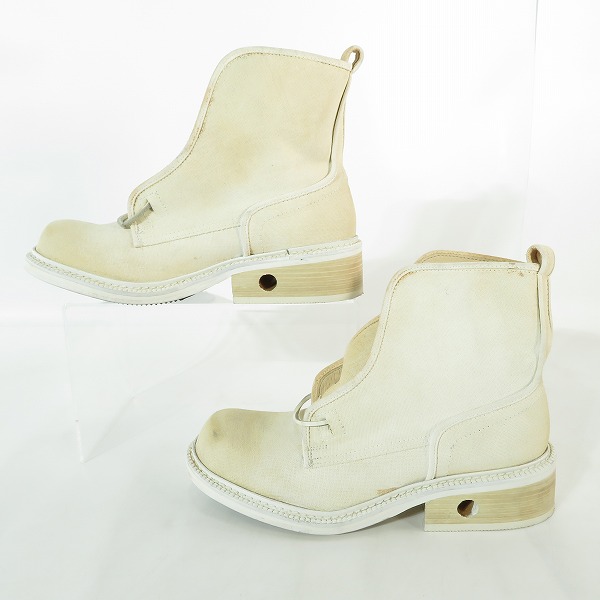 実際に弊社で買取させて頂いたDIRK BIKKEMBERGS/ダークビッケンバーグ キャンバスブーツ/41の画像 3枚目