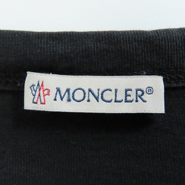 実際に弊社で買取させて頂いたMONCLER/モンクレール MAGLIA マグリア 刺繍 半袖 Tシャツ ブラック C10918035050/XXLの画像 2枚目