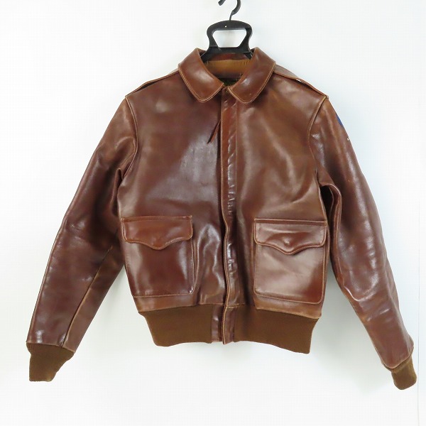 実際に弊社で買取させて頂いたTHE REAL MCCOY'S/リアルマッコイズ A-2 レザー フライトジャケット 40