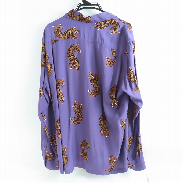実際に弊社で買取させて頂いたWACKO MARIA/ワコマリア 20ss Hawaiian shirt/ハワイアンシャツ 長袖 タイガー柄/XLの画像 1枚目