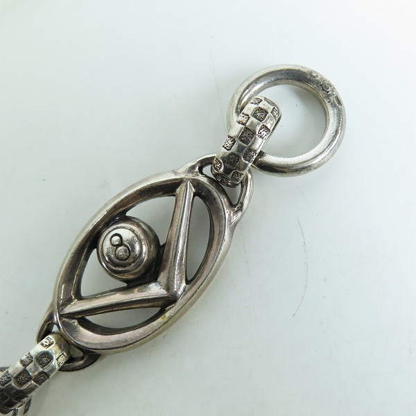 実際に弊社で買取させて頂いたSTARLINGEAR/スターリンギア デビルスカル チェッカーリンクウォレットチェーンの画像 3枚目