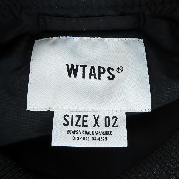 実際に弊社で買取させて頂いたWTAPS/ダブルタップス 23SS PITCH/JACKET/NYLON.TUSSAH.LEAGUE ナイロン ピッチ ジャケット 231BRDT-JKM02/02の画像 2枚目