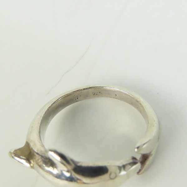 実際に弊社で買取させて頂いたHOLLYWOOD RANCH MARKET/ハリウッドランチマーケット ドルフィン/イルカ リング 16.5号の画像 6枚目