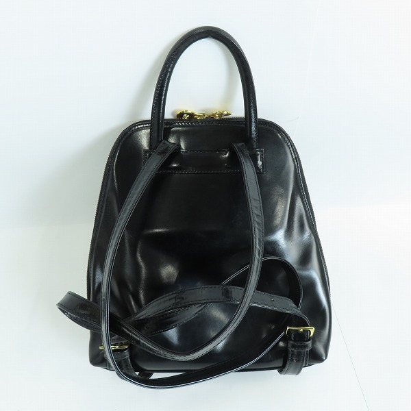 実際に弊社で買取させて頂いたGIANNI VERSACE/ジャン二ヴェルサーチ ヴィンテージ レザーミニリュックサックの画像 1枚目