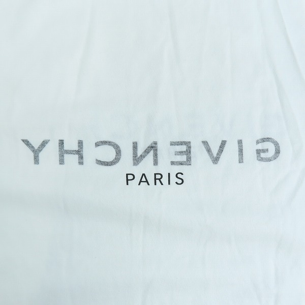 実際に弊社で買取させて頂いたGIVENCHY/ジバンシィ リバースロゴ  スリム  Tシャツ BM71653Y6B/XS の画像 7枚目