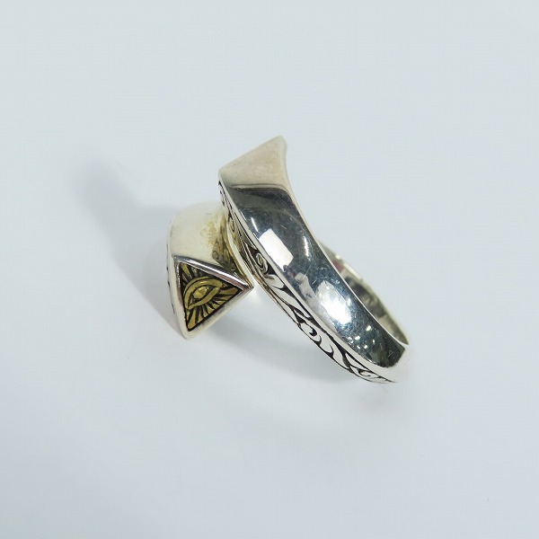 実際に弊社で買取させて頂いたZOCALO/ソカロ アイ・オブ・プロビデンス・スパイラル・リング 22-23号