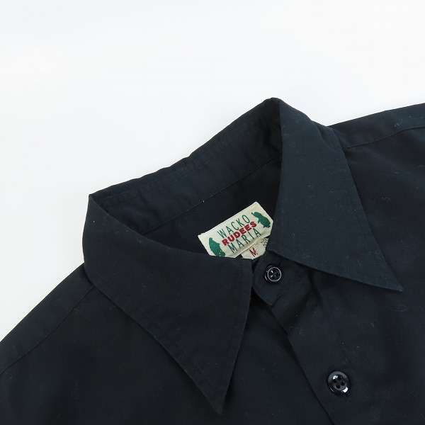 実際に弊社で買取させて頂いたWACKO MARIA/ワコマリア RUDEES 背面マリア デザイン 半袖ボタンシャツ Mの画像 4枚目