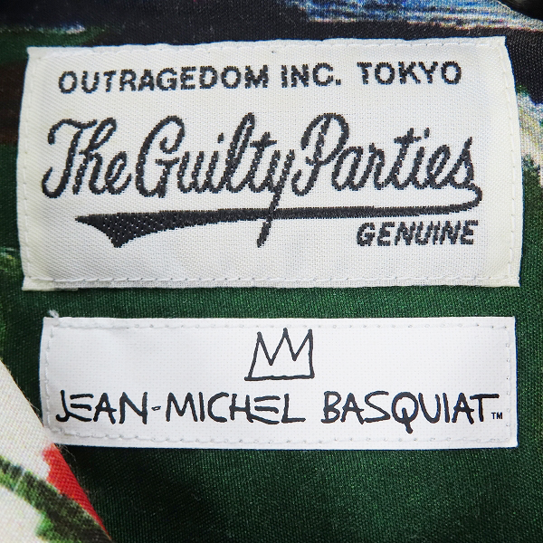 実際に弊社で買取させて頂いたWACKO MARIA/ワコマリア JEAN-MICHEL BASQUIAT/HAWAIIAN SHIR TYPE-2 アロハシャツ BASQUIAT-WM-HI05/Sの画像 2枚目