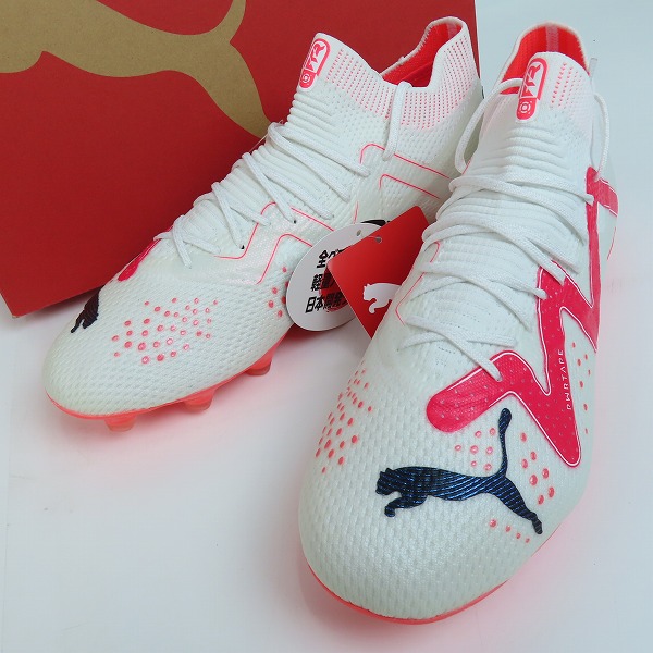 実際に弊社で買取させて頂いた【未使用】PUMA/プーマ FUTURE ULTIMATE HG/AG フューチャーアルティメット  サッカー用 スパイク 107357-01 24.5