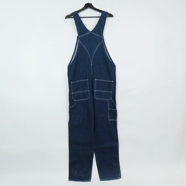 実際に弊社で買取させて頂いたCarhartt/カーハート Denim Bib Overall/デニムビブオーバーオール インディゴ/32×32の画像 1枚目