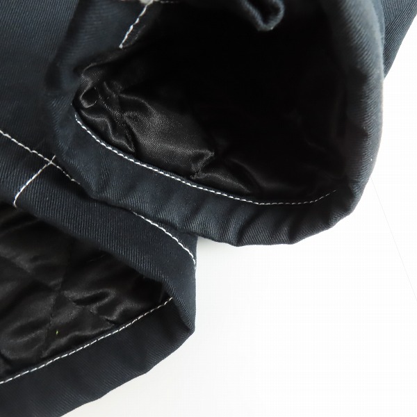 実際に弊社で買取させて頂いたSTUSSY/ステューシー  コットン 中綿 ダブルライダース ジャケット 115699/Lの画像 7枚目