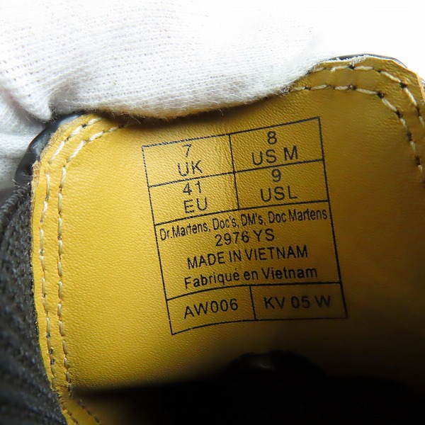 実際に弊社で買取させて頂いたDr.Martens/ドクターマーチン サイドゴアブーツ Chelsea Boot/チェルシーブーツ 2976 YS/UK7の画像 5枚目