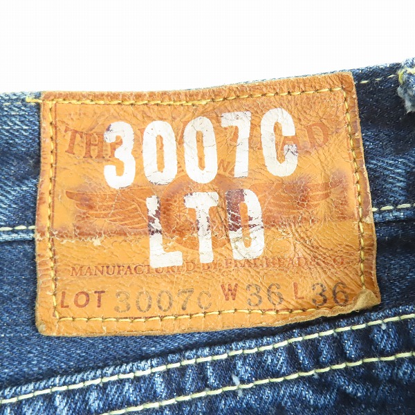 実際に弊社で買取させて頂いたTHE FLAT HEAD/フラットヘッド デニムパンツ 3007c/36の画像 4枚目