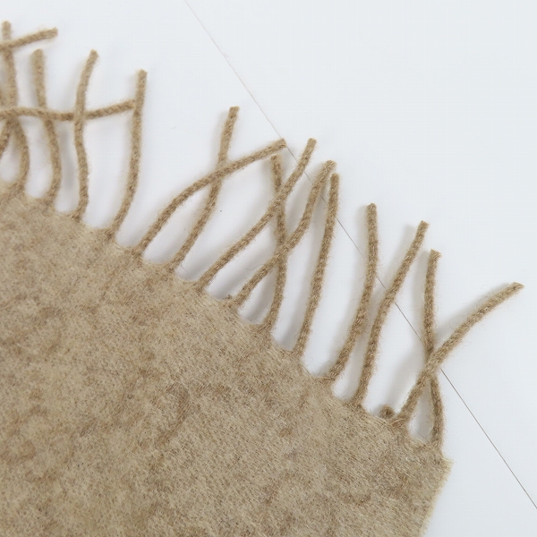 実際に弊社で買取させて頂いたGUCCI/グッチ ラビットファー/カシミヤ マフラーの画像 6枚目