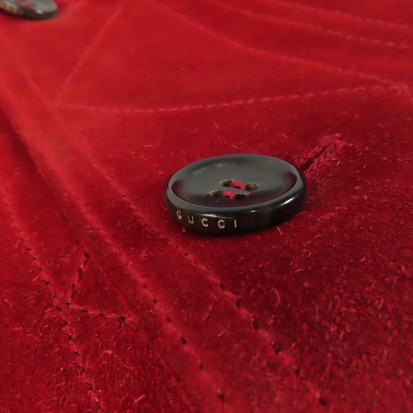 実際に弊社で買取させて頂いた【JPタグ】GUCCI/グッチ トムフォード期 スエード レザージャケット 161840 XC108/46の画像 5枚目